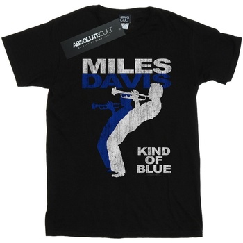 Abbigliamento Uomo T-shirts a maniche lunghe Miles Davis Kind Of Blue Distressed Nero