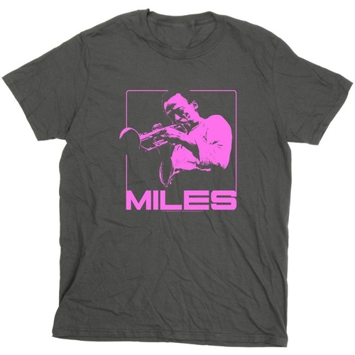 Abbigliamento Uomo T-shirts a maniche lunghe Miles Davis Pink Square Multicolore