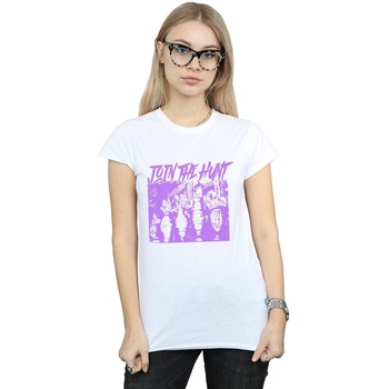 Abbigliamento Donna T-shirts a maniche lunghe Scoobynatural Join The Hunt Bianco