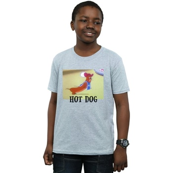 Abbigliamento Bambino T-shirt maniche corte Dessins Animés Hot Dog Grigio