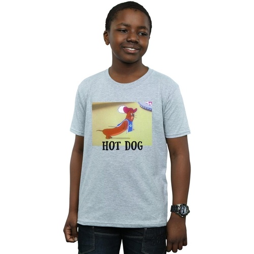 Abbigliamento Bambino T-shirt maniche corte Dessins Animés Hot Dog Grigio