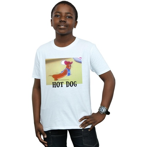 Abbigliamento Bambino T-shirt maniche corte Dessins Animés Hot Dog Bianco