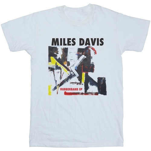 Abbigliamento Uomo T-shirts a maniche lunghe Miles Davis Rubberband EP Bianco