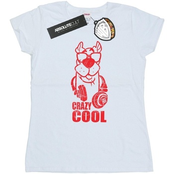 Abbigliamento Donna T-shirts a maniche lunghe Scooby Doo Crazy Cool Bianco