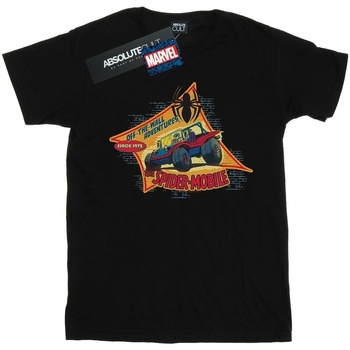 Abbigliamento Uomo T-shirts a maniche lunghe Marvel Spider-Man The Spider Mobile Nero