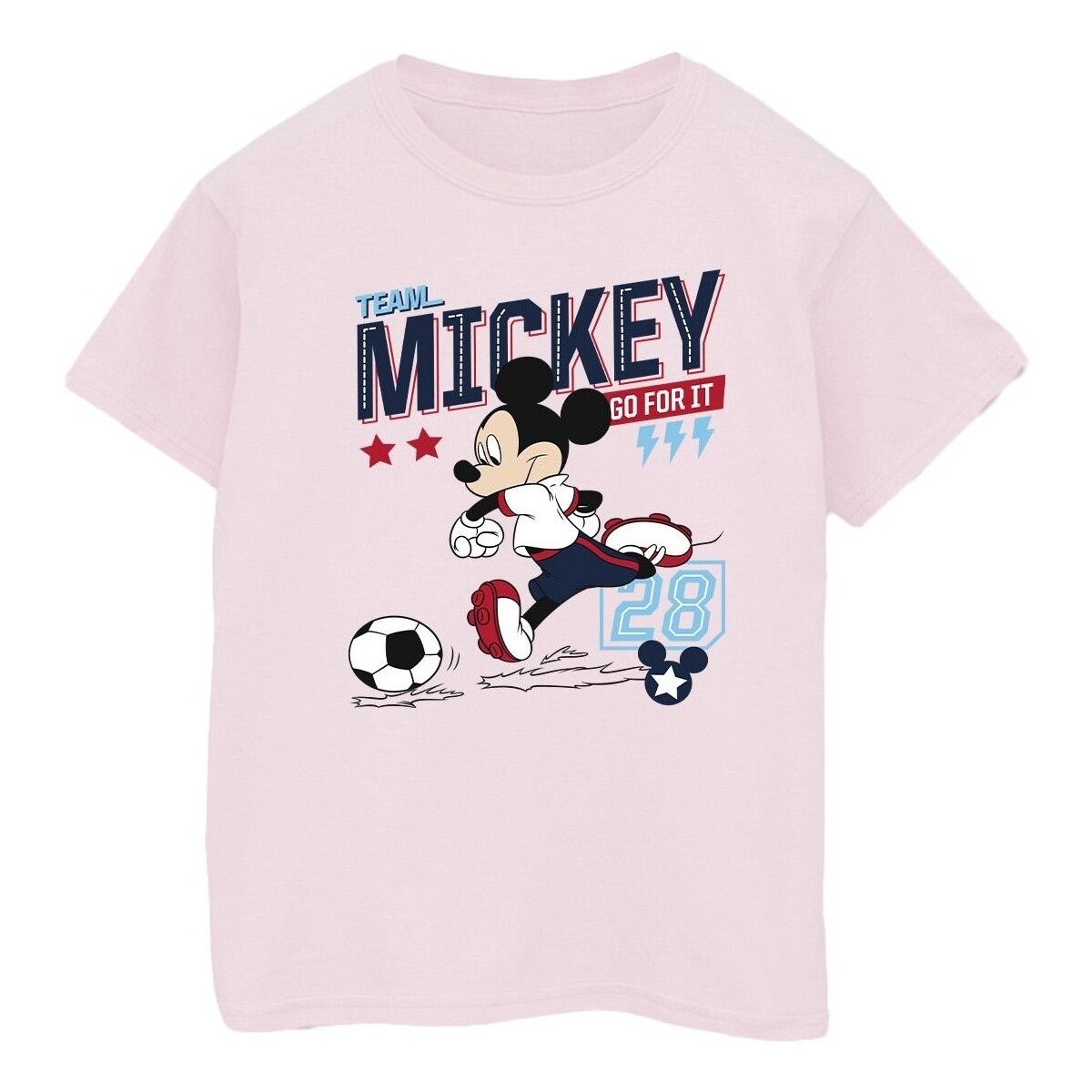 Abbigliamento Donna T-shirts a maniche lunghe Disney Mickey Mouse Team Mickey Football Rosso