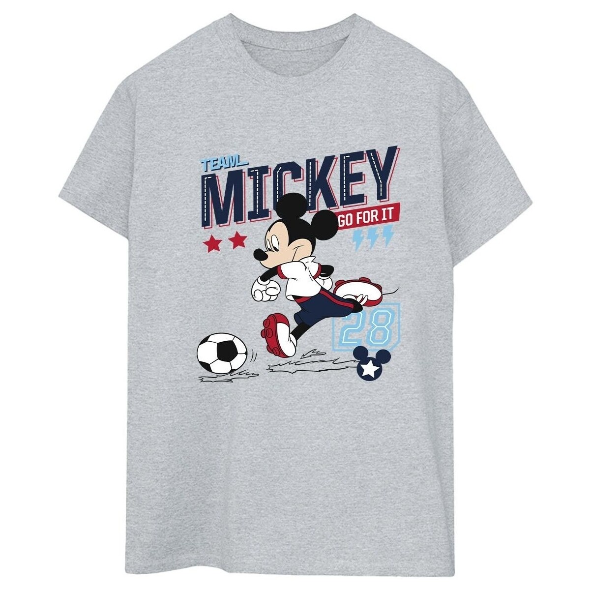 Abbigliamento Donna T-shirts a maniche lunghe Disney Mickey Mouse Team Mickey Football Grigio