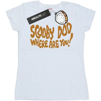 Abbigliamento Donna T-shirts a maniche lunghe Scooby Doo Where Are You Spooky Bianco