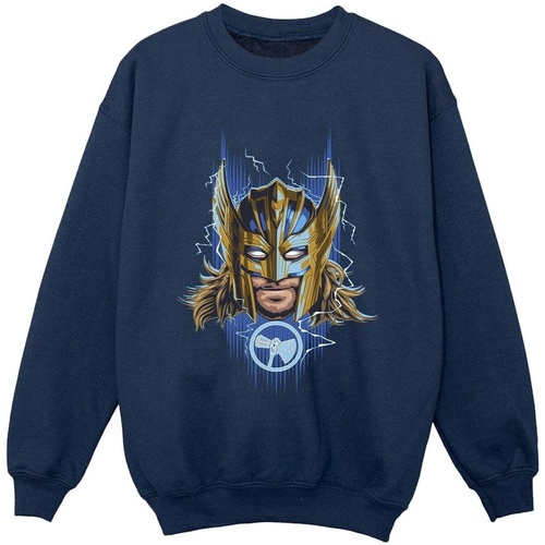 Abbigliamento Bambino Felpe Marvel Thor Love And Thunder Mask Blu