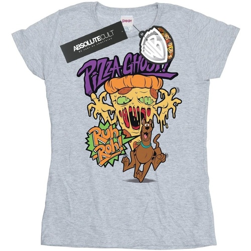 Abbigliamento Donna T-shirts a maniche lunghe Scooby Doo Pizza Ghost Grigio