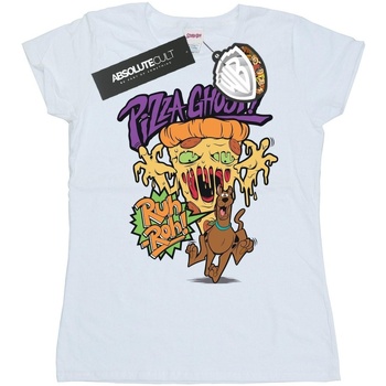 Abbigliamento Donna T-shirts a maniche lunghe Scooby Doo Pizza Ghost Bianco