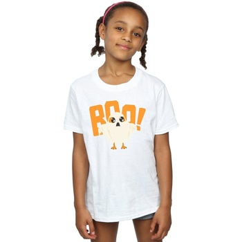 Abbigliamento Bambina T-shirts a maniche lunghe Disney The Last Jedi Halloween Ghost Porg Bianco