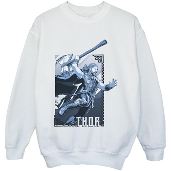 Abbigliamento Bambino Felpe Marvel Thor Love And Thunder Attack Bianco