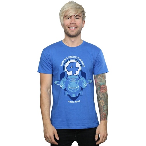 Abbigliamento Uomo T-shirts a maniche lunghe Marvel Fantastic Four Fantasticar Blu