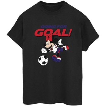 Abbigliamento Donna T-shirts a maniche lunghe Disney Minnie Mouse Going For Goal Nero