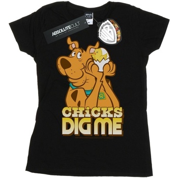 Abbigliamento Donna T-shirts a maniche lunghe Scooby Doo Chicks Dig Me Nero