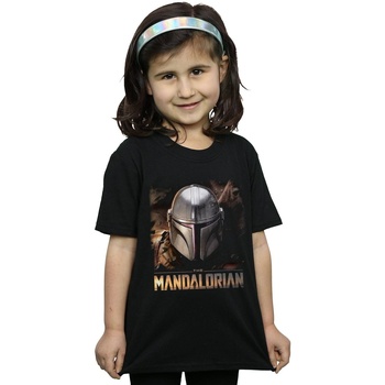 Image of T-shirts a maniche lunghe Disney The Mandalorian Helmet