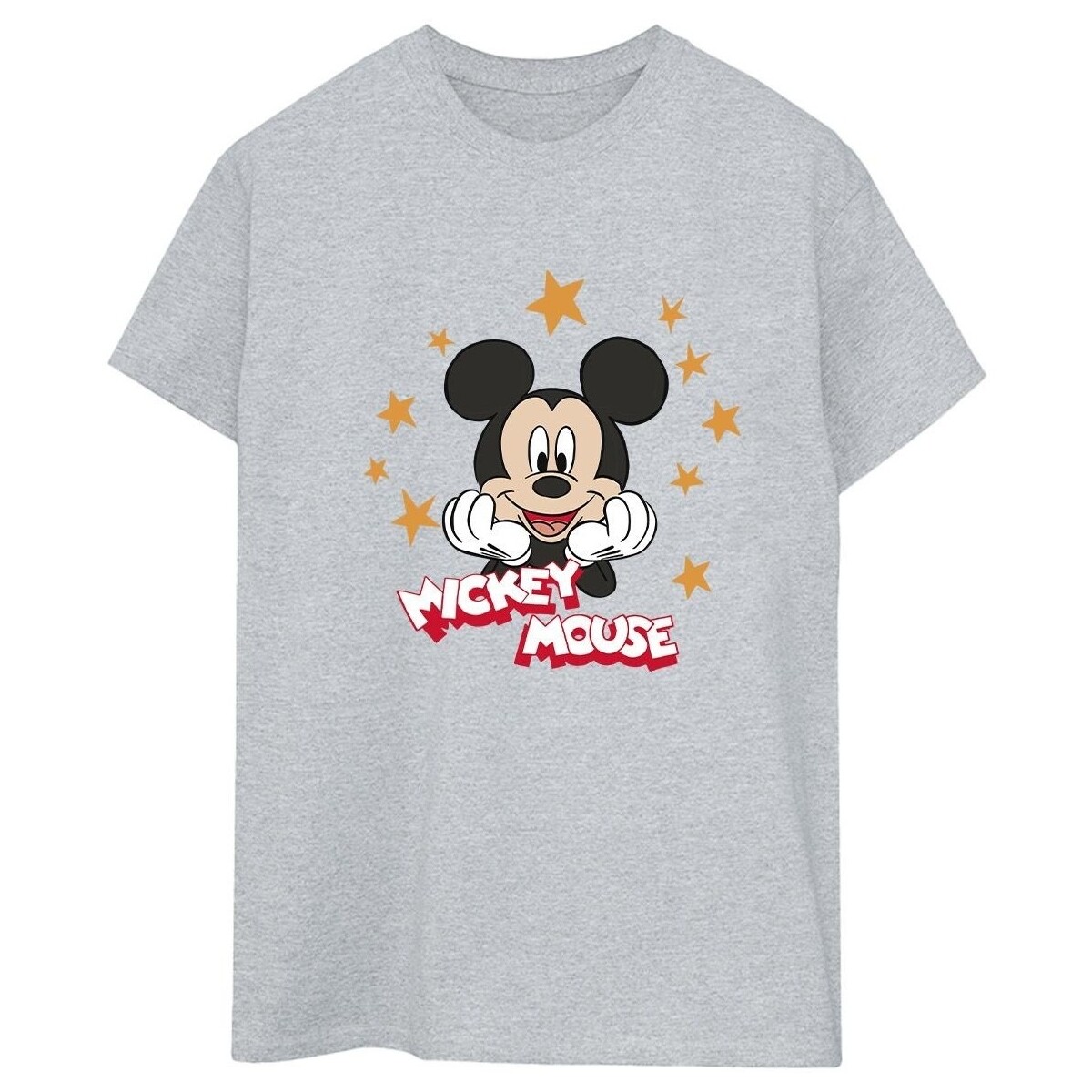Abbigliamento Donna T-shirts a maniche lunghe Disney Mickey Mouse Stars Grigio