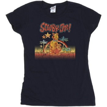 Abbigliamento Donna T-shirts a maniche lunghe Scooby Doo Palm Trees Blu