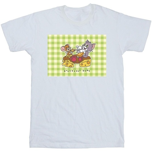Abbigliamento Bambino T-shirt maniche corte Dessins Animés Breakfast Buds Bianco