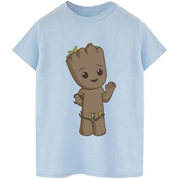 Abbigliamento Uomo T-shirts a maniche lunghe Marvel I Am Groot Cute Groot Blu
