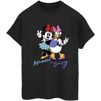 Abbigliamento Donna T-shirts a maniche lunghe Disney Minnie Mouse And Daisy Nero