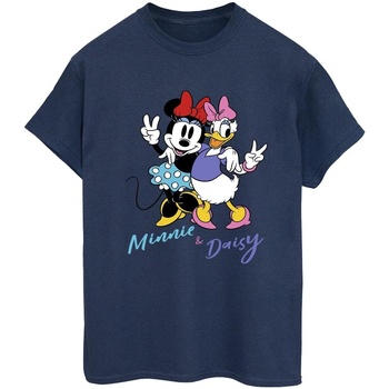 Abbigliamento Donna T-shirts a maniche lunghe Disney Minnie Mouse And Daisy Blu