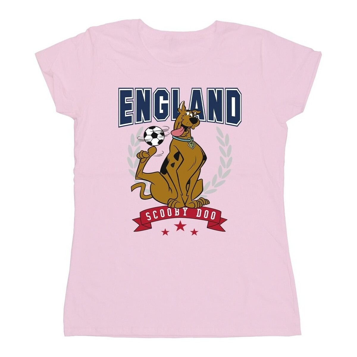 Abbigliamento Donna T-shirts a maniche lunghe Scooby Doo England Football Rosso