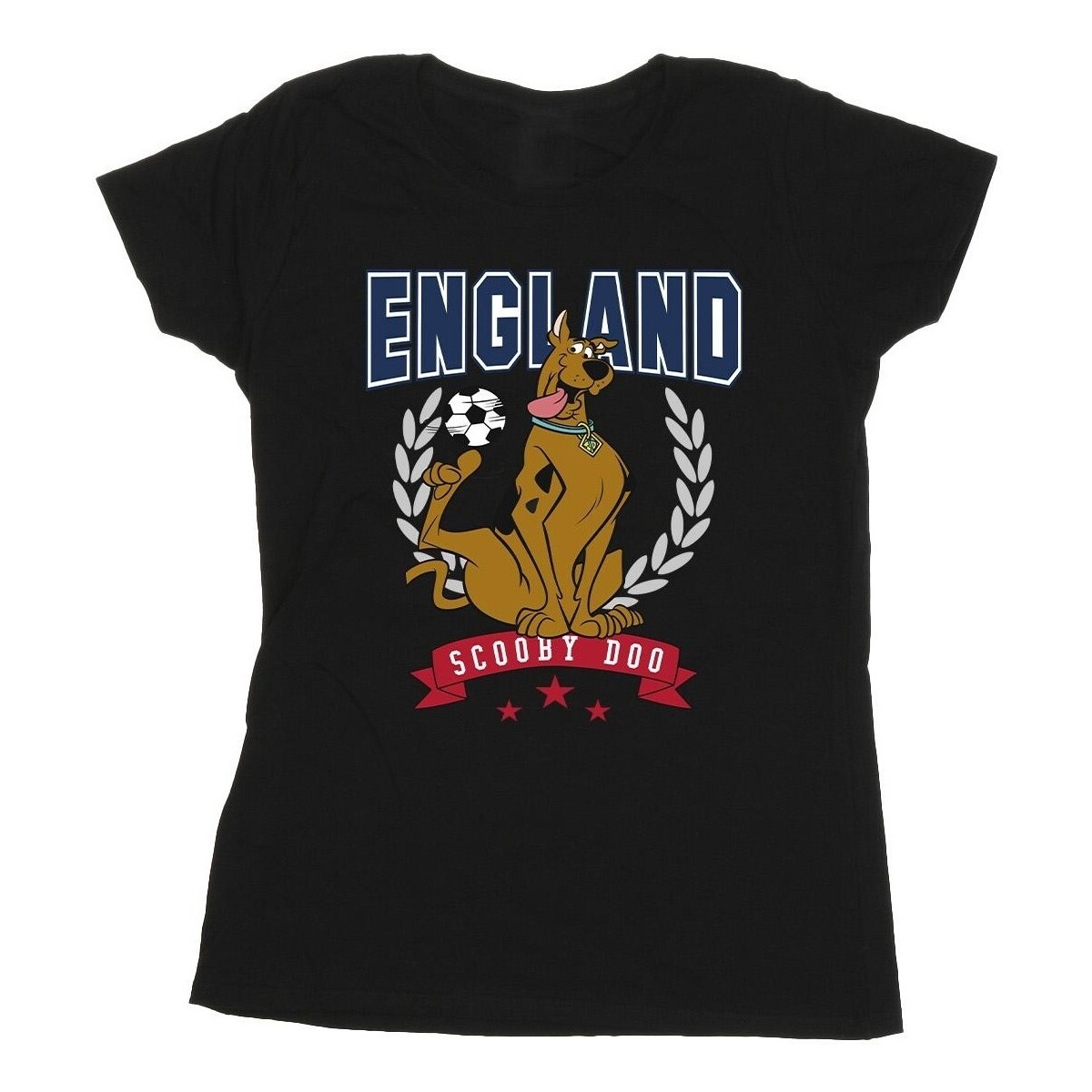 Abbigliamento Donna T-shirts a maniche lunghe Scooby Doo England Football Nero