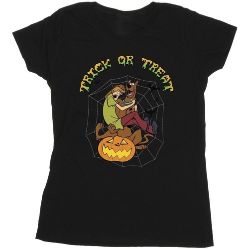 Abbigliamento Donna T-shirts a maniche lunghe Scooby Doo Trick Or Treat Nero