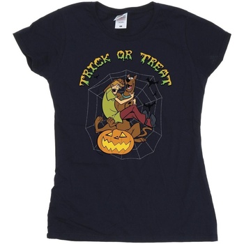 Abbigliamento Donna T-shirts a maniche lunghe Scooby Doo Trick Or Treat Blu