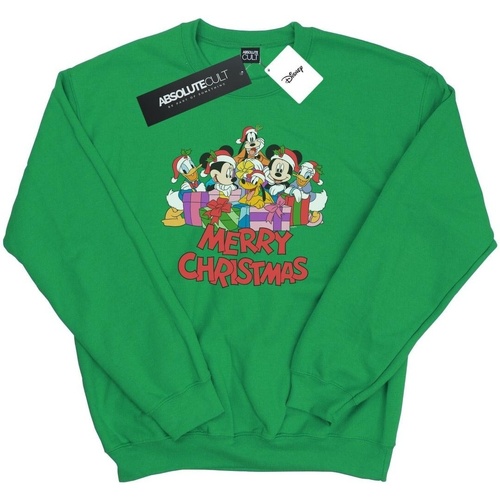Abbigliamento Uomo Felpe Disney Mickey Mouse And Friends Christmas Verde