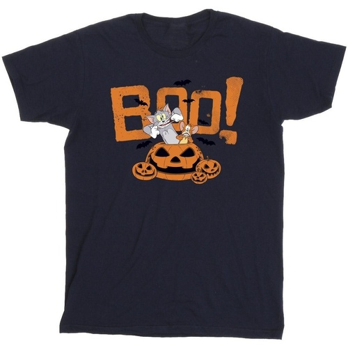 Abbigliamento Bambino T-shirt maniche corte Tom & Jerry Halloween Boo! Blu