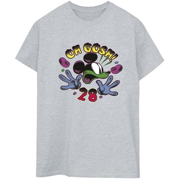 Abbigliamento Donna T-shirts a maniche lunghe Disney Mickey Mouse Oh Gosh Pop Art Grigio