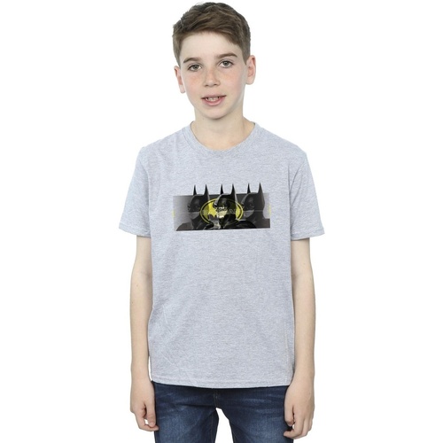 Abbigliamento Bambino T-shirt maniche corte Dc Comics The Flash Batman Portraits Grigio