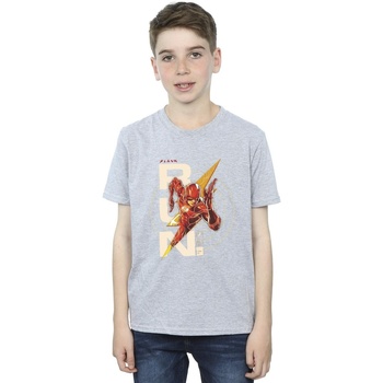 Abbigliamento Bambino T-shirt maniche corte Dc Comics The Flash Run Grigio