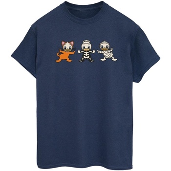 Abbigliamento Donna T-shirts a maniche lunghe Disney Duck Tales Halloween Costumes Blu