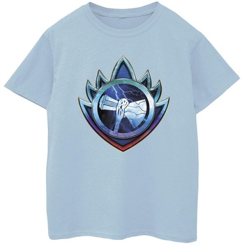 Abbigliamento Bambino T-shirt & Polo Marvel Thor Love And Thunder Stormbreaker Crest Blu