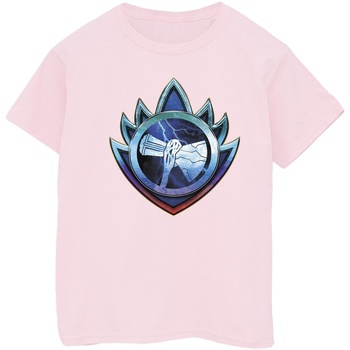 Abbigliamento Bambino T-shirt maniche corte Marvel Thor Love And Thunder Stormbreaker Crest Rosso