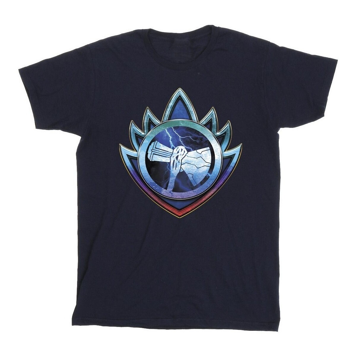 Abbigliamento Bambino T-shirt maniche corte Marvel Thor Love And Thunder Stormbreaker Crest Blu