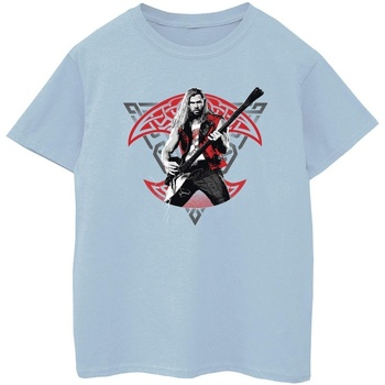 Abbigliamento Bambino T-shirt & Polo Marvel Thor Love And Thunder Solo Guitar Blu