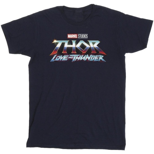 Abbigliamento Bambino T-shirt & Polo Marvel Thor Love And Thunder Logo Blu