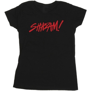 Image of T-shirts a maniche lunghe Dc Comics Shazam Fury Of The Gods Spray Paint Logo