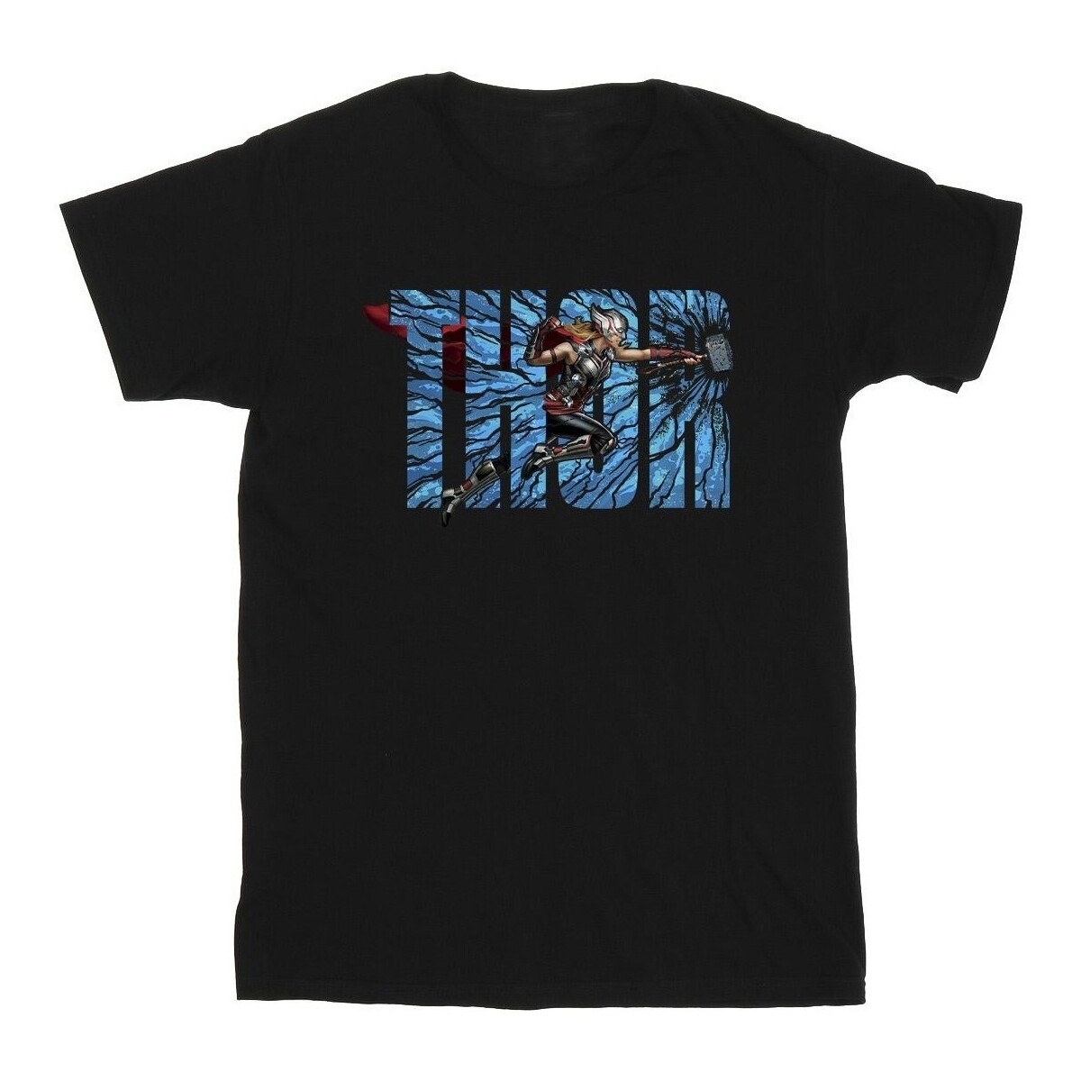 Abbigliamento Bambino T-shirt maniche corte Marvel Thor Love And Thunder Smash Nero