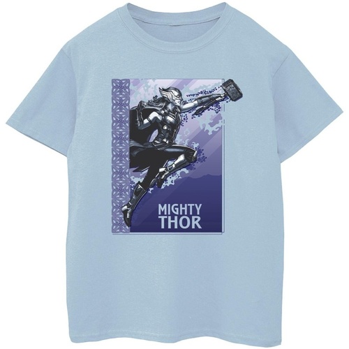 Abbigliamento Bambino T-shirt maniche corte Marvel Thor Love And Thunder Mighty Thor Blu