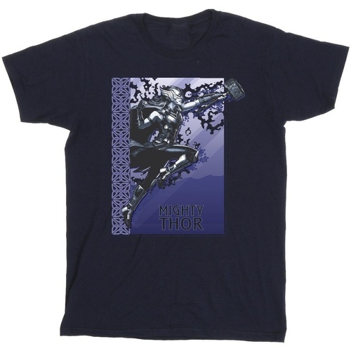 Abbigliamento Bambino T-shirt maniche corte Marvel Thor Love And Thunder Mighty Thor Blu