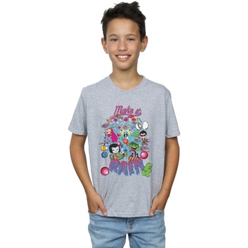 Abbigliamento Bambino T-shirt maniche corte Dc Comics Teen Titans Go Make It Rain Grigio