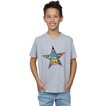 Abbigliamento Bambino T-shirt maniche corte Dc Comics Teen Titans Go Star Logo Grigio
