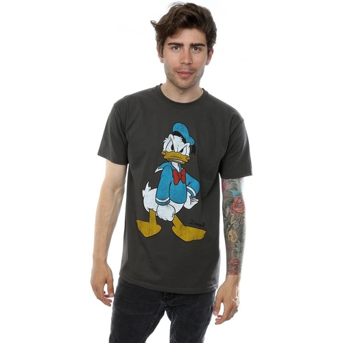 Abbigliamento Uomo T-shirts a maniche lunghe Disney Donald Duck Angry Multicolore