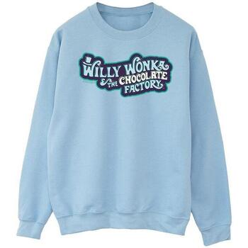 Abbigliamento Bambino Felpe Willy Wonka Chocolate Factory Logo Blu